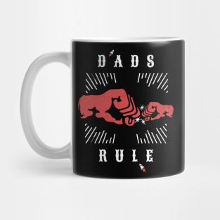 Fathers Day Gift For Dads Gifts For Son To Dad To Son Fist Bump Dad Rules Mug